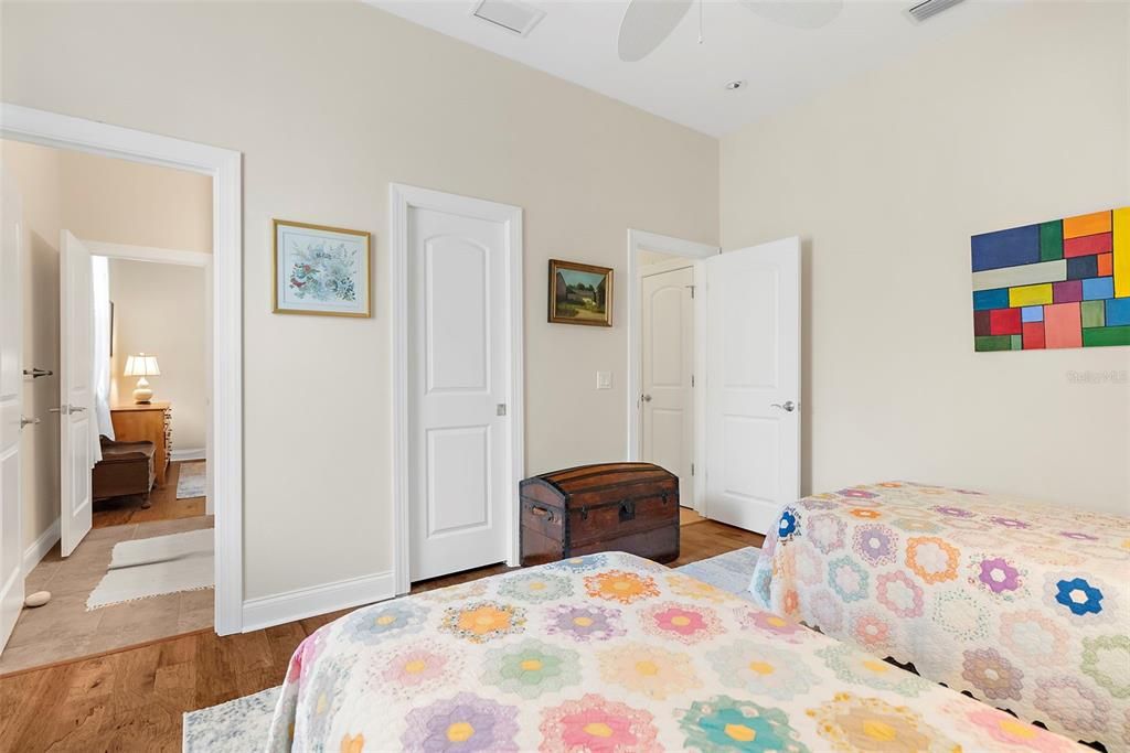 Bedroom 3 with adjoining bathroom.