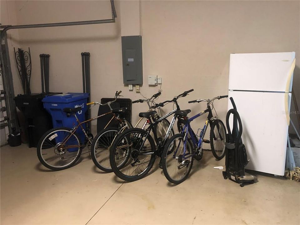 Bikes in garage