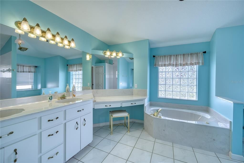 Master Bath with Jacuzzi Tub and Walk-in Shower