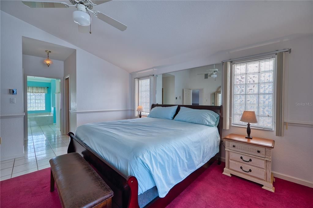 Master Bedroom with His/Hers Walk-in Closets