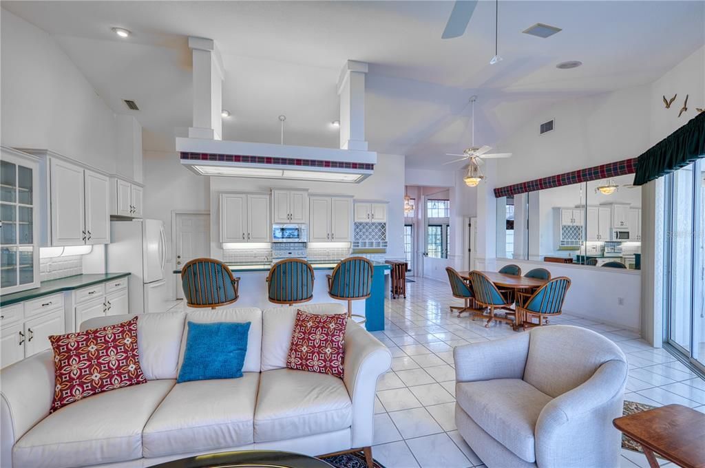 View of Kitchen / Living area from Lanai