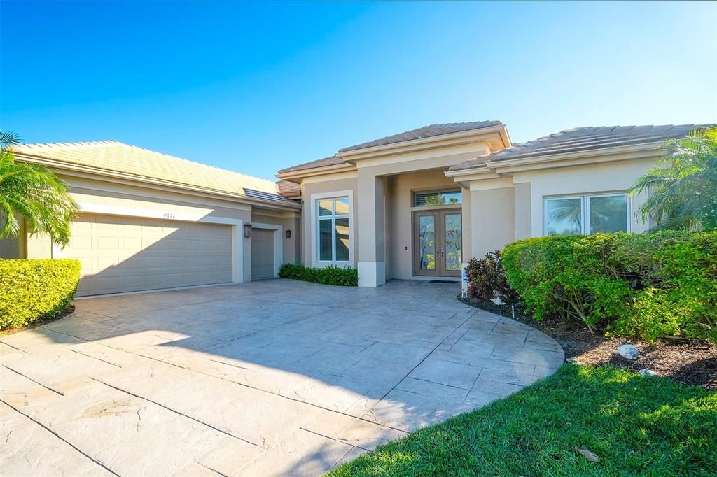 Oversized garage plus golf cart garage.