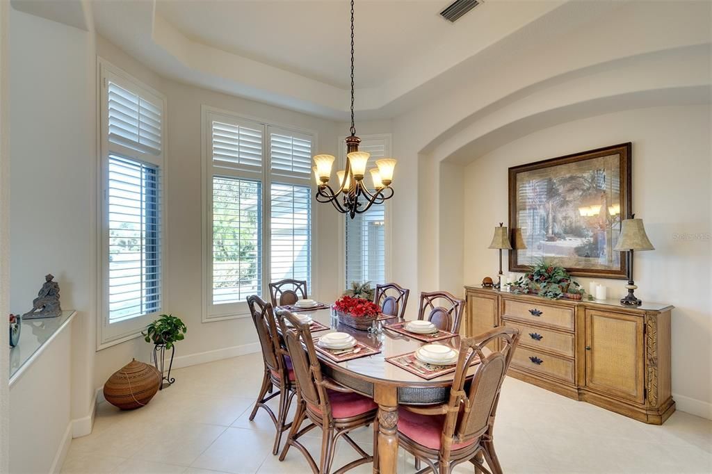 Formal dining area.