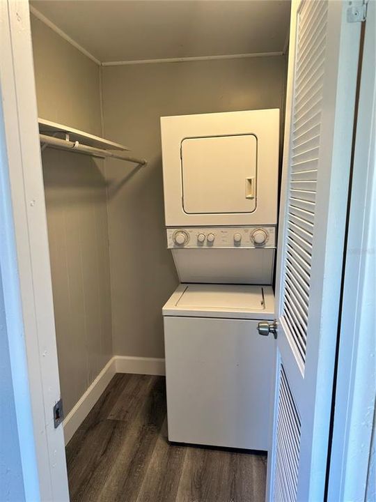 Inside laundry room in second bedroom.