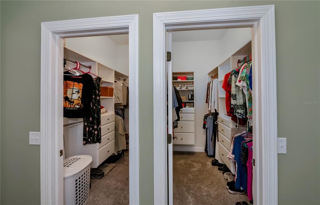 Yep: TWO planned walk-in closets in the primary suite.