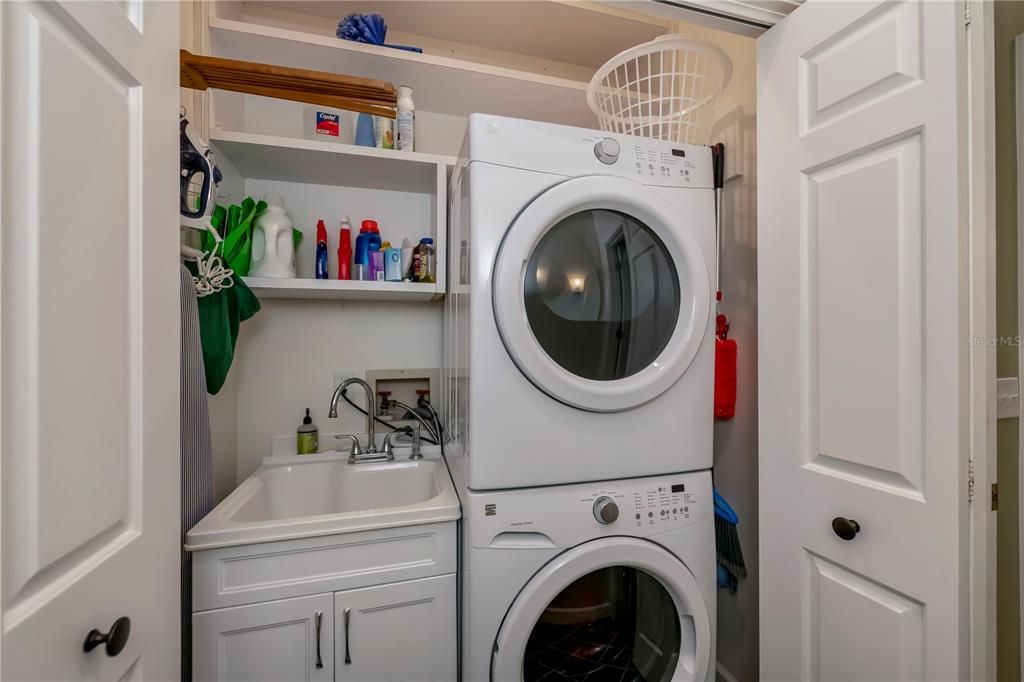 Efficient laundry closet!