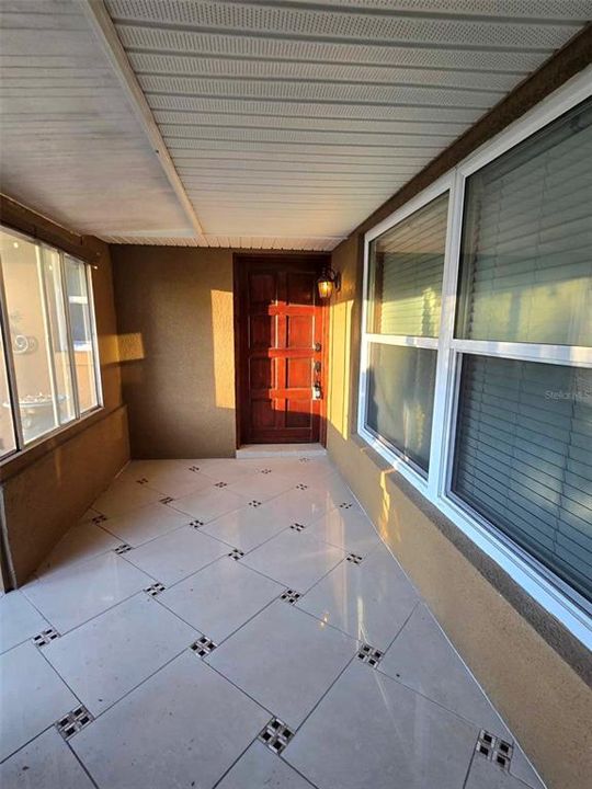 Enclosed front porch