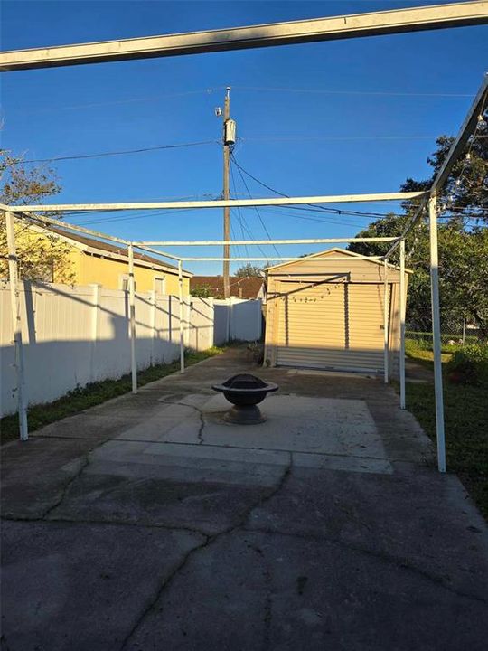 Patio and Shed