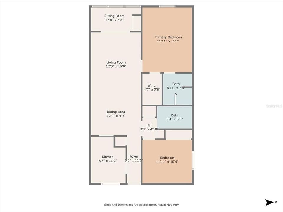 For Sale: $239,000 (2 beds, 2 baths, 951 Square Feet)