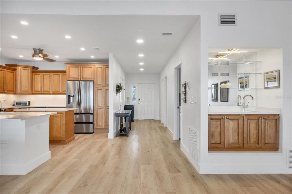 Kitchen off the main entryway view