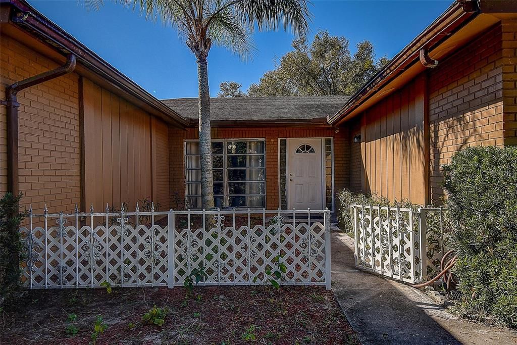 Front entry into home.