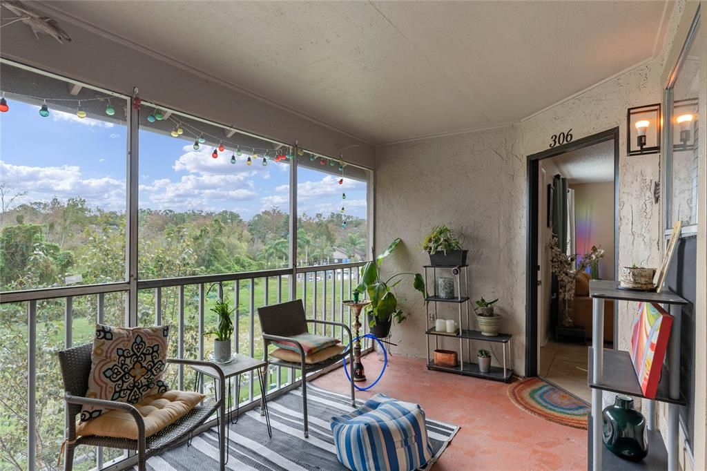 Screen enclosed porch