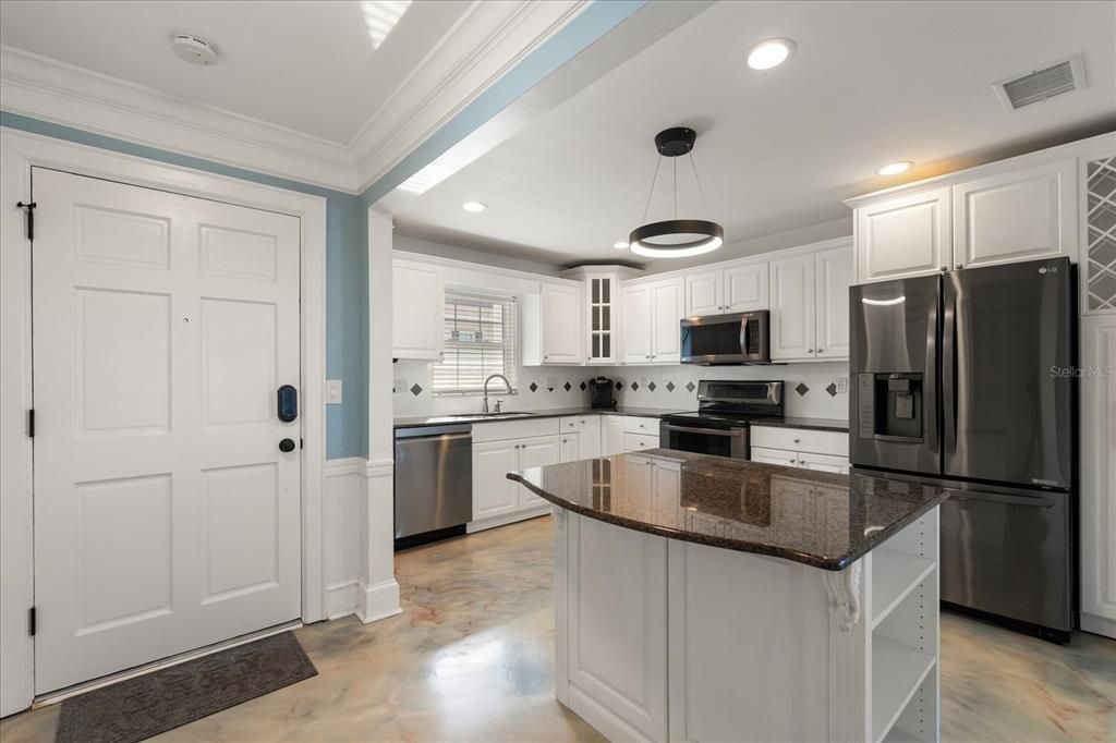 Entry way and updated Kitchen