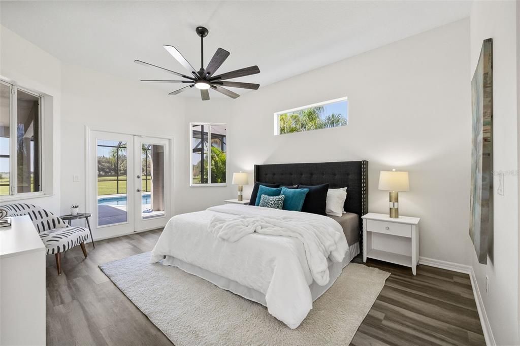 18307 White Fang Ct, Parrish FL 34219 FoxBrook Communities, MLS#A4630266Downstairs Primary Bedroom, opens to pool and lots of natual lighting