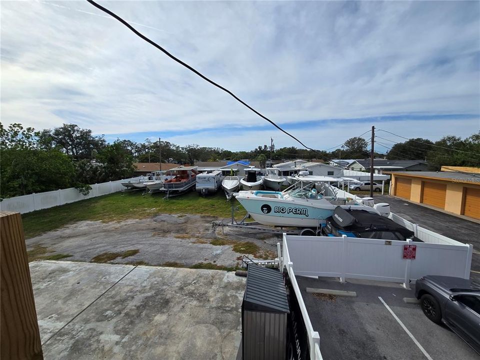 Storage Yard in rear