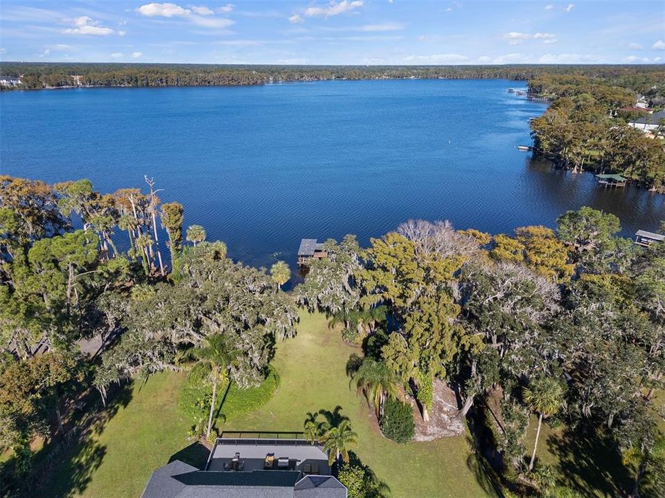 Aerial view of Lake Howell from the back of the home