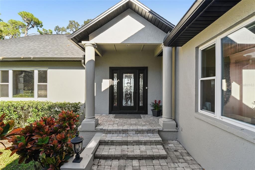 Front door welcoming you into the lovely home