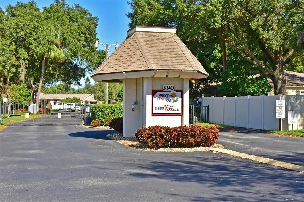 Community gated entrance