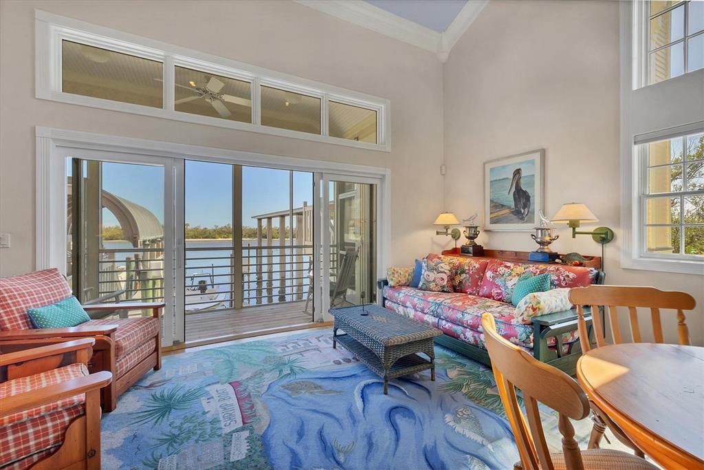 Living Room with Water Views!