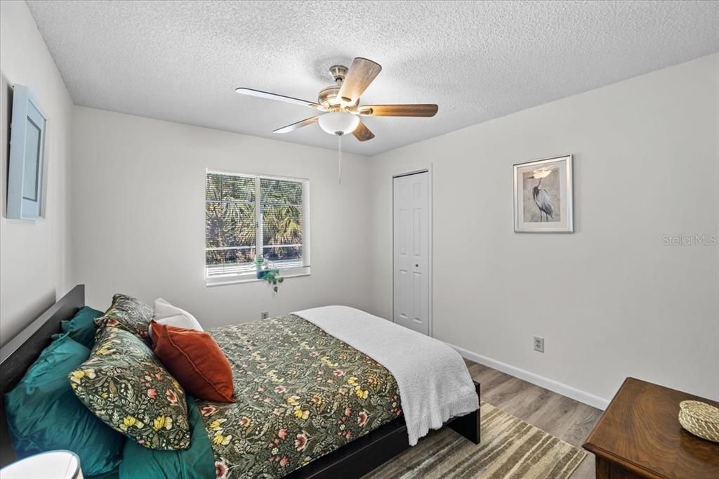 Bedroom with luxury vinyl flooring