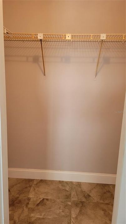 spacious walk in closet