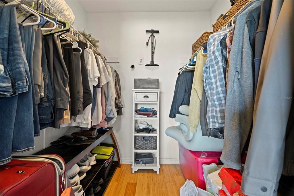 A walk-in closet for endless storage.