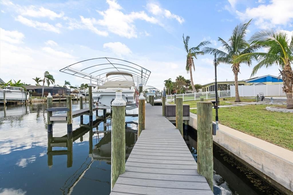 Dock and sea wall