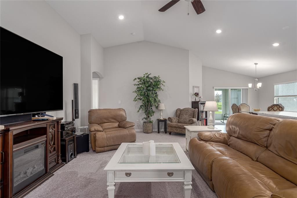 Great Room w/ cathedral ceiling