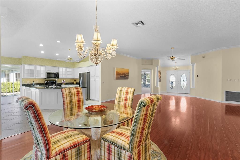 Formal dining room open to the living room!