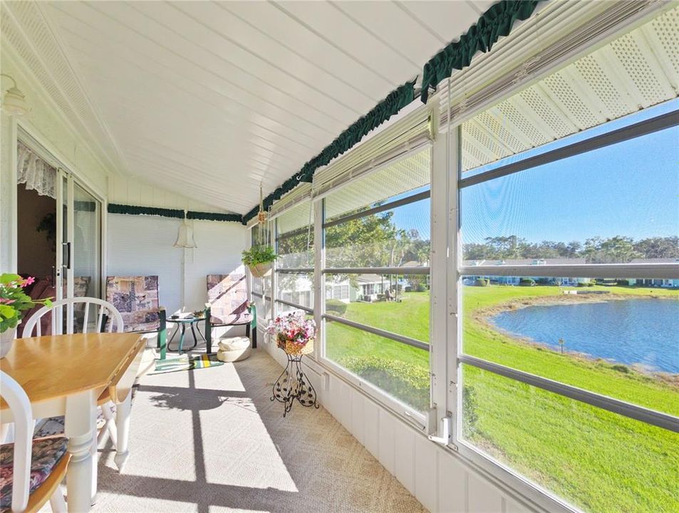 Lanai with views of Lake Sparkle