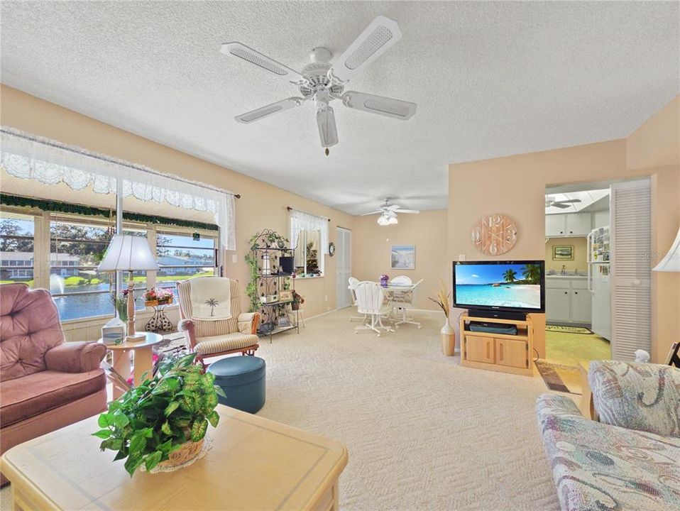 Main Living Area w/views of Lake Sparkle