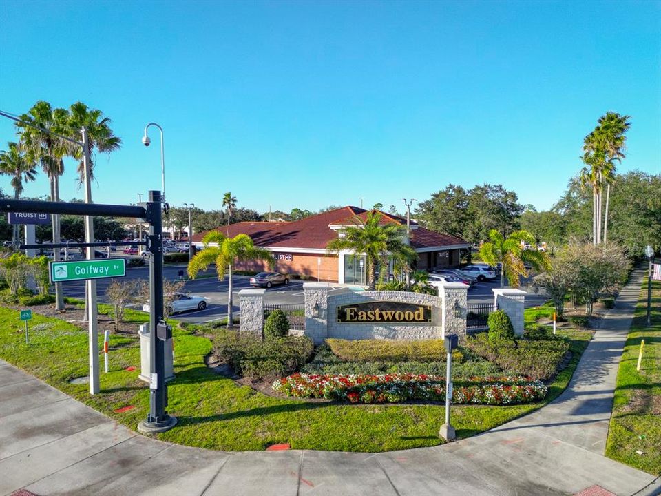 EASTWOOD ENTRACE SIGN AT PUBLIX SHOPPING CENTER