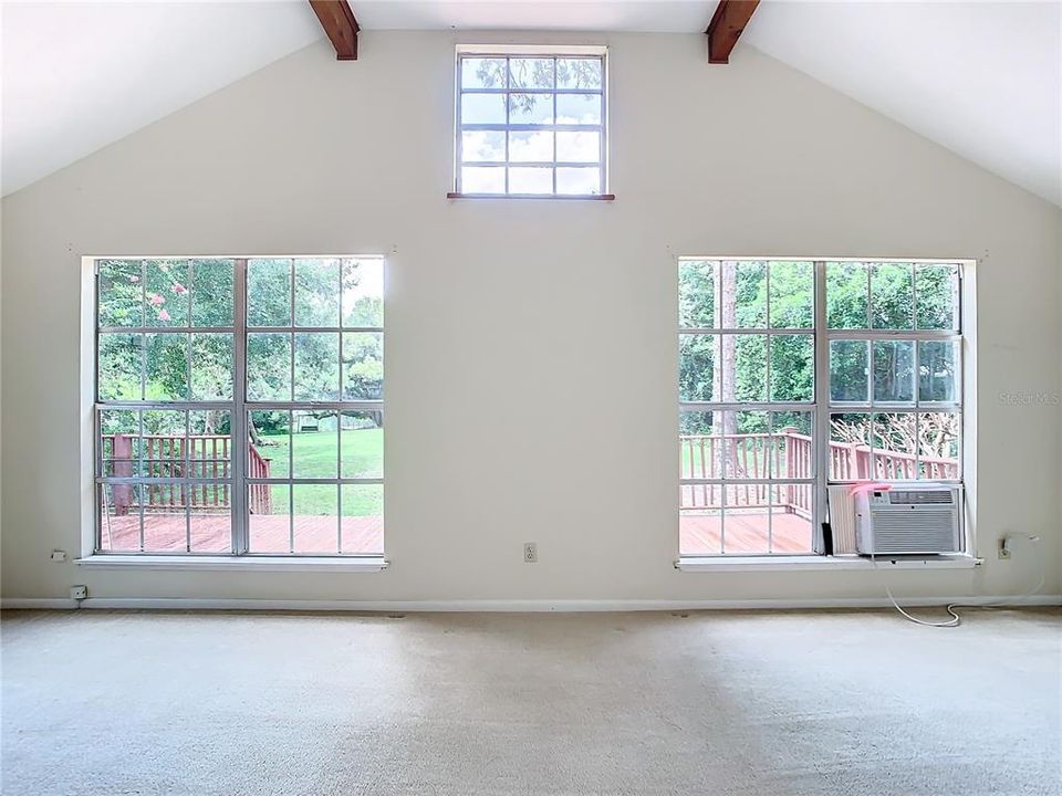 Primary bedroom faces the lake.