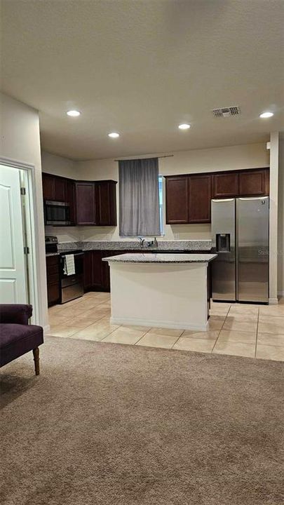 Living Room looking into Kitchen area