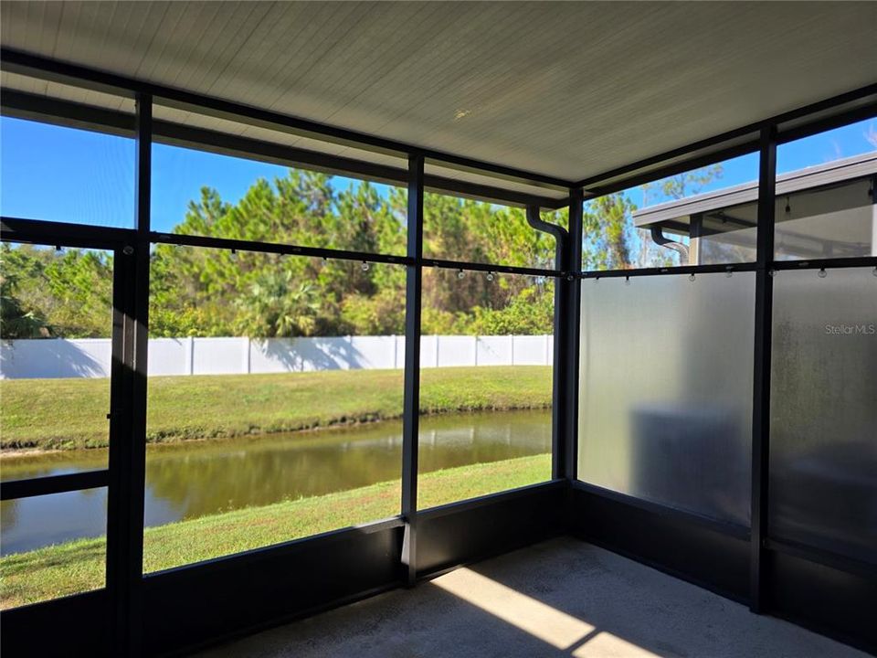 Screened patio