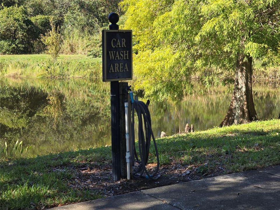 Community car wash area