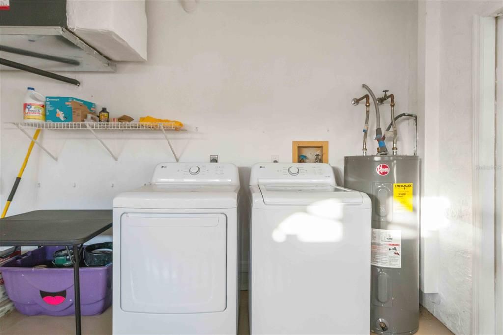 Washer/Dryer in Garage