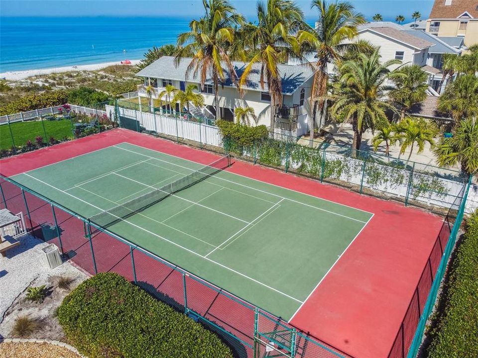 Full size tennis court