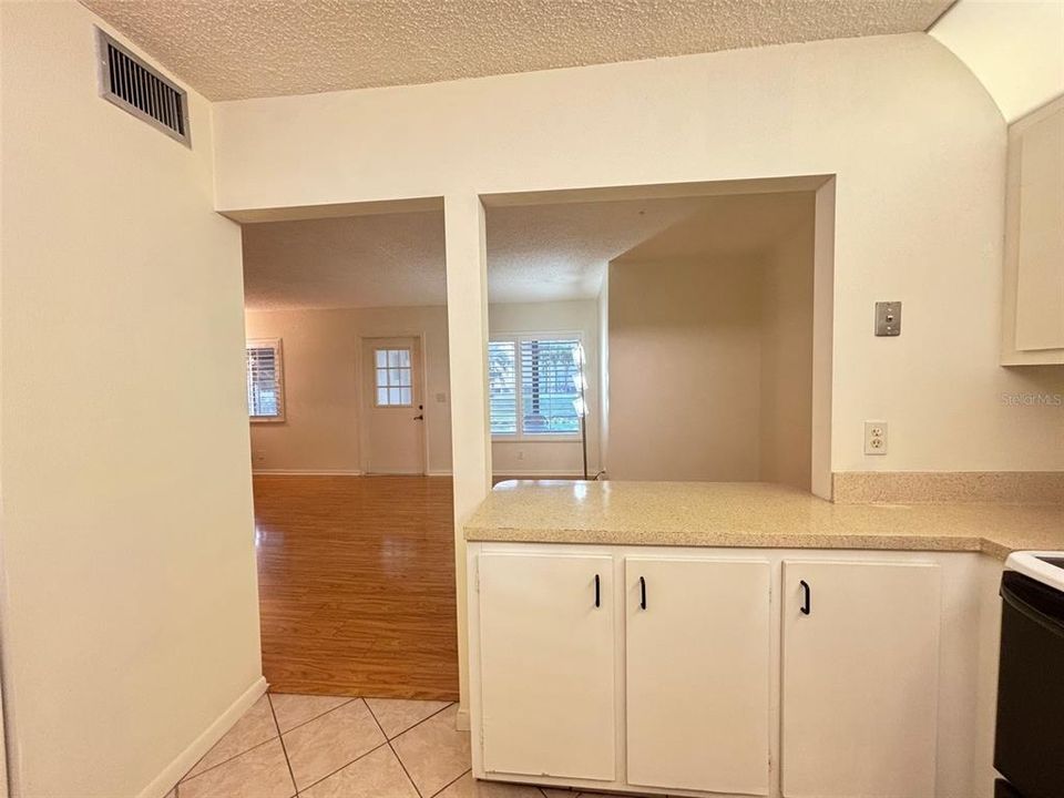 Kitchen Open to Dining Room