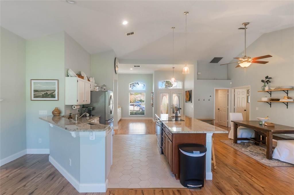 Kitchen from back of home looking to front.