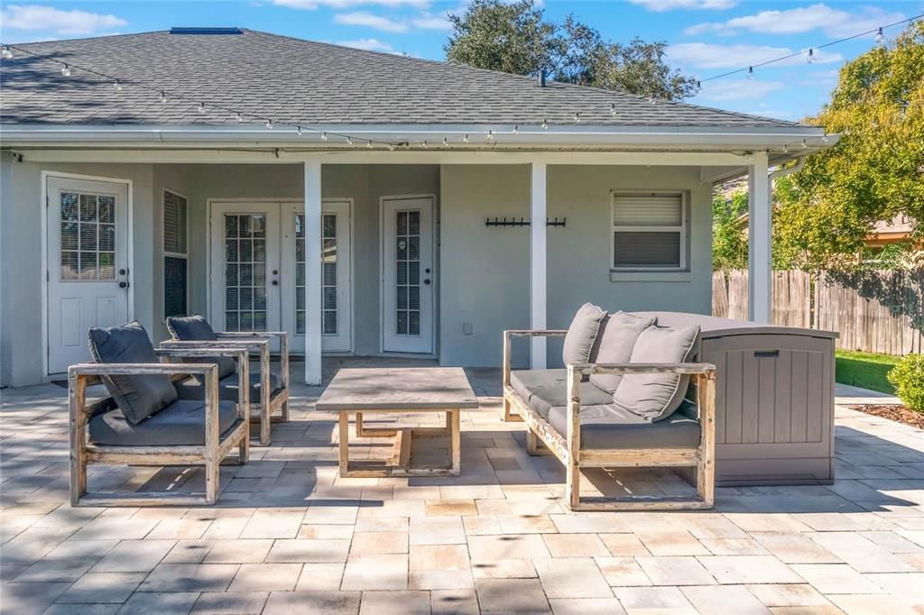 Covered Patio and Open Patio