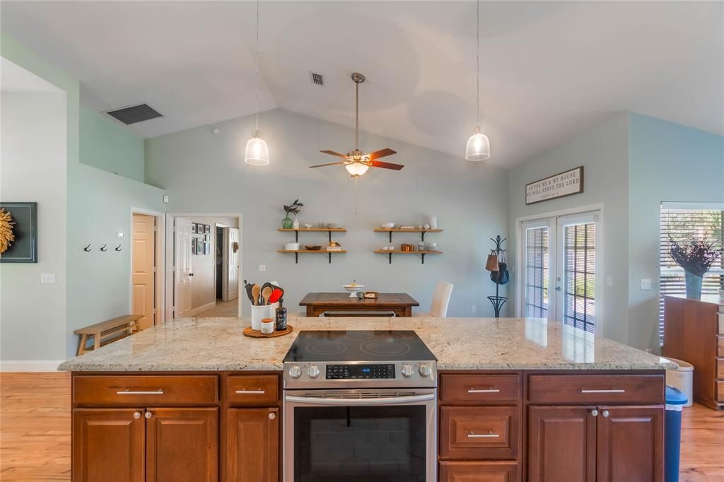 Kitchen Island looking to the Formal Dining