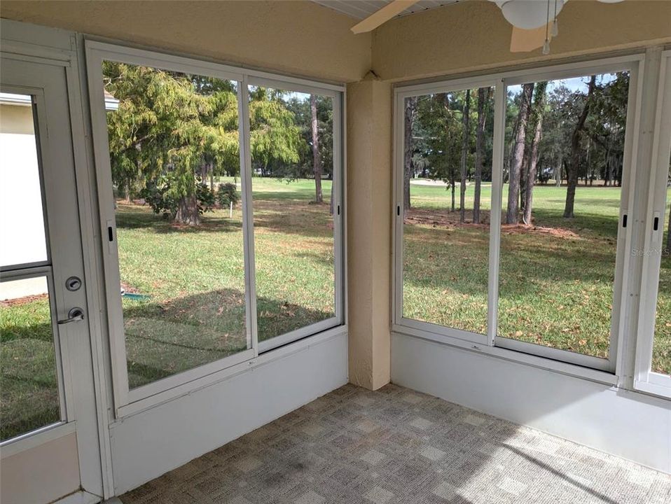 lanai with door to outside