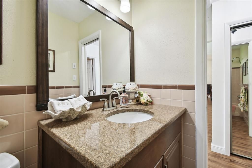 Mirrored double closet across hall and standard linen closet to left...ample storage