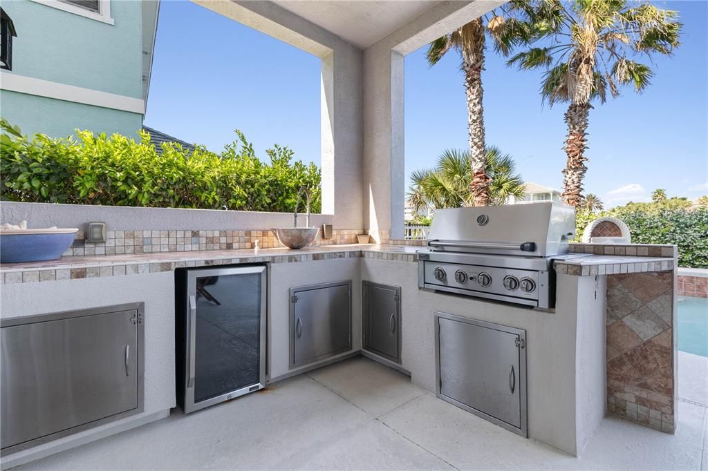 Outdoor grilling/kitchen area