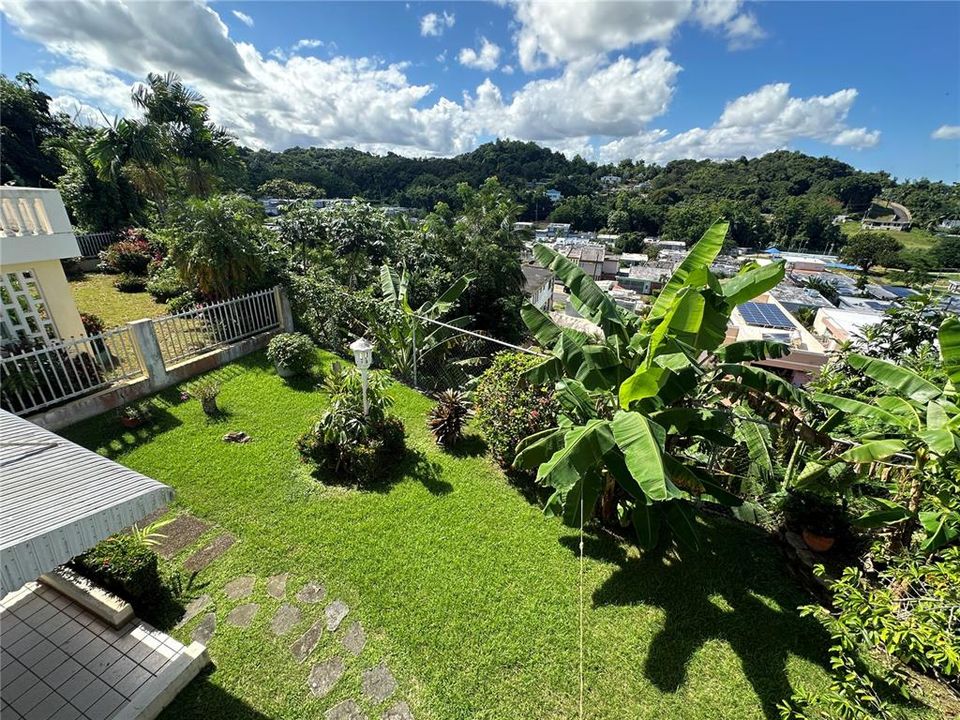 View from second terrace