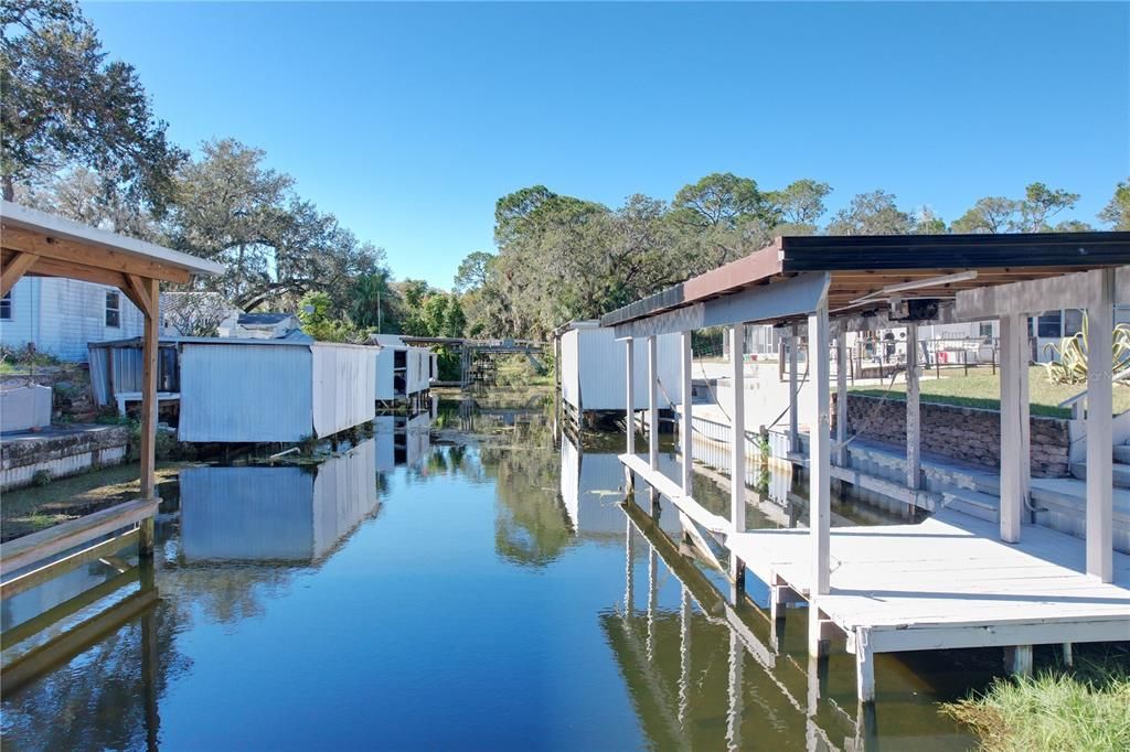 Canal leading to little Lake Harris