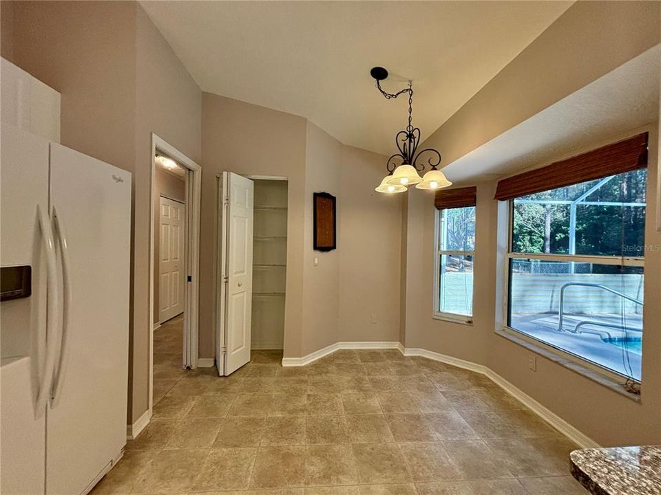 Pantry and nook in kitchen