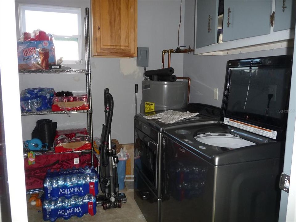 Laundry area in utility room