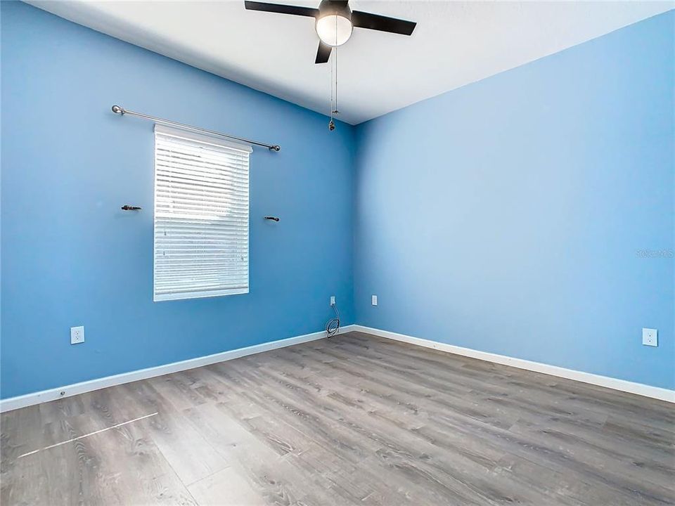 Bedroom #3 has new vinyl flooring